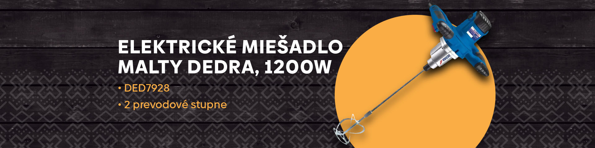 Elektrické miešadlo malty Dedra